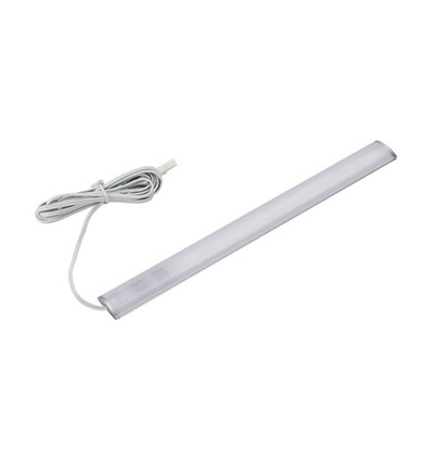 50 cm LED skabsbelysning - 6mm høj, 12V DC,  4W, med endeprop