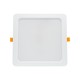 24W 22 x 22 cm LED indbygningspanel - IP54 udendørs, Hul: 19,5 x 19,5 cm, Mål: 22 x 22 cm