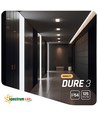 12W 14,5 x 14,5 cm LED indbygningspanel - IP54 udendørs, Hul: 12 x 12 cm, Mål: 14,5 x 14,5 cm