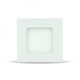 3W 8,4x8,4cm LED indbygningspanel - Hul: 7,3 x 7,3 cm, Mål: 8,4 x 8,4 cm