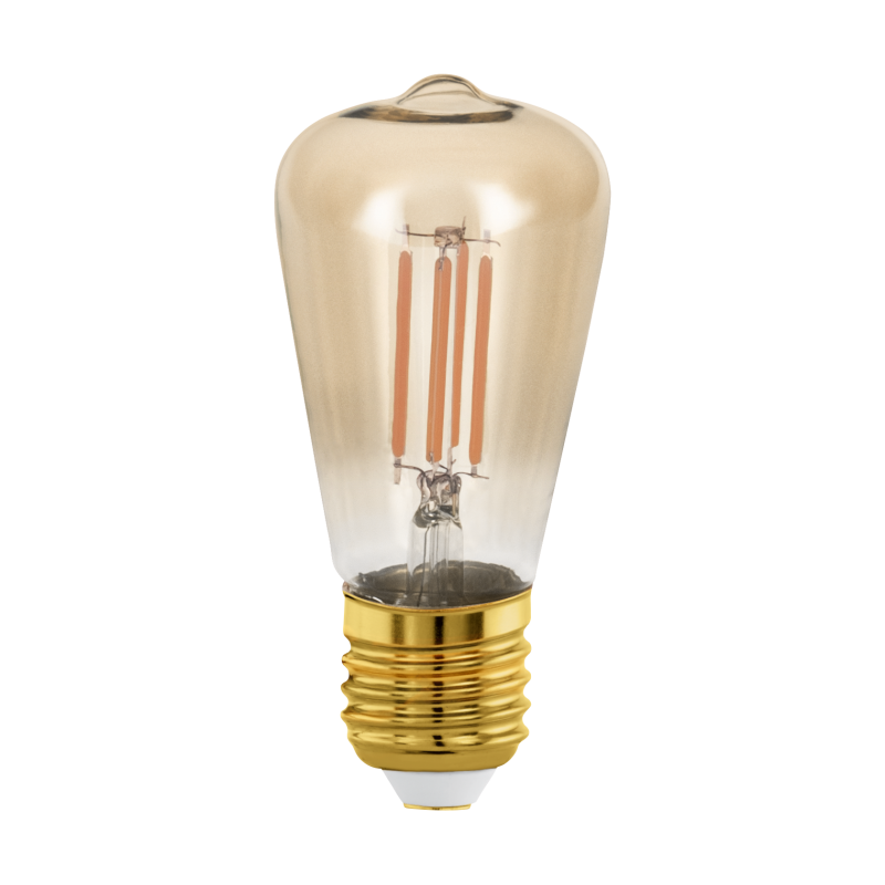 EGLO Mini Edison ST48 E27 LED Pære 4W i 1700K, Dæmpbar - Amber