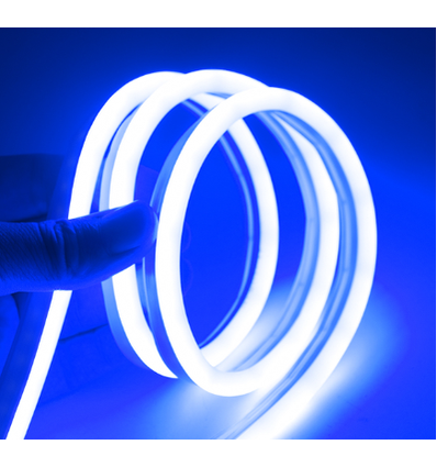 5m 8W/m Blå 8x16 Neon Flex LED - 12V DC, IP67