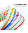 5m 8W pr. meter Kold hvid 8x16 Neon Flex LED - 12V DC, IP67