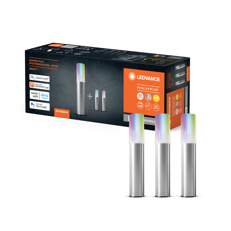 LEDVANCE SMART+ WiFi Udvid LED Havelamper 3,1W i RGBW - 3-Pak