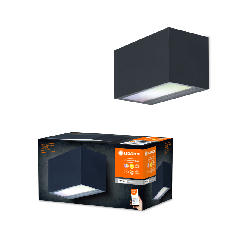 LEDVANCE SMART+ WiFi Brick LED Udendørs Væg 145x75 14W i RGBW