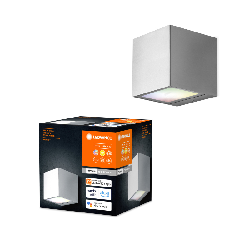 LEDVANCE SMART+ WiFi Brick LED Udendørs Væg 14W i RGBW - Stål