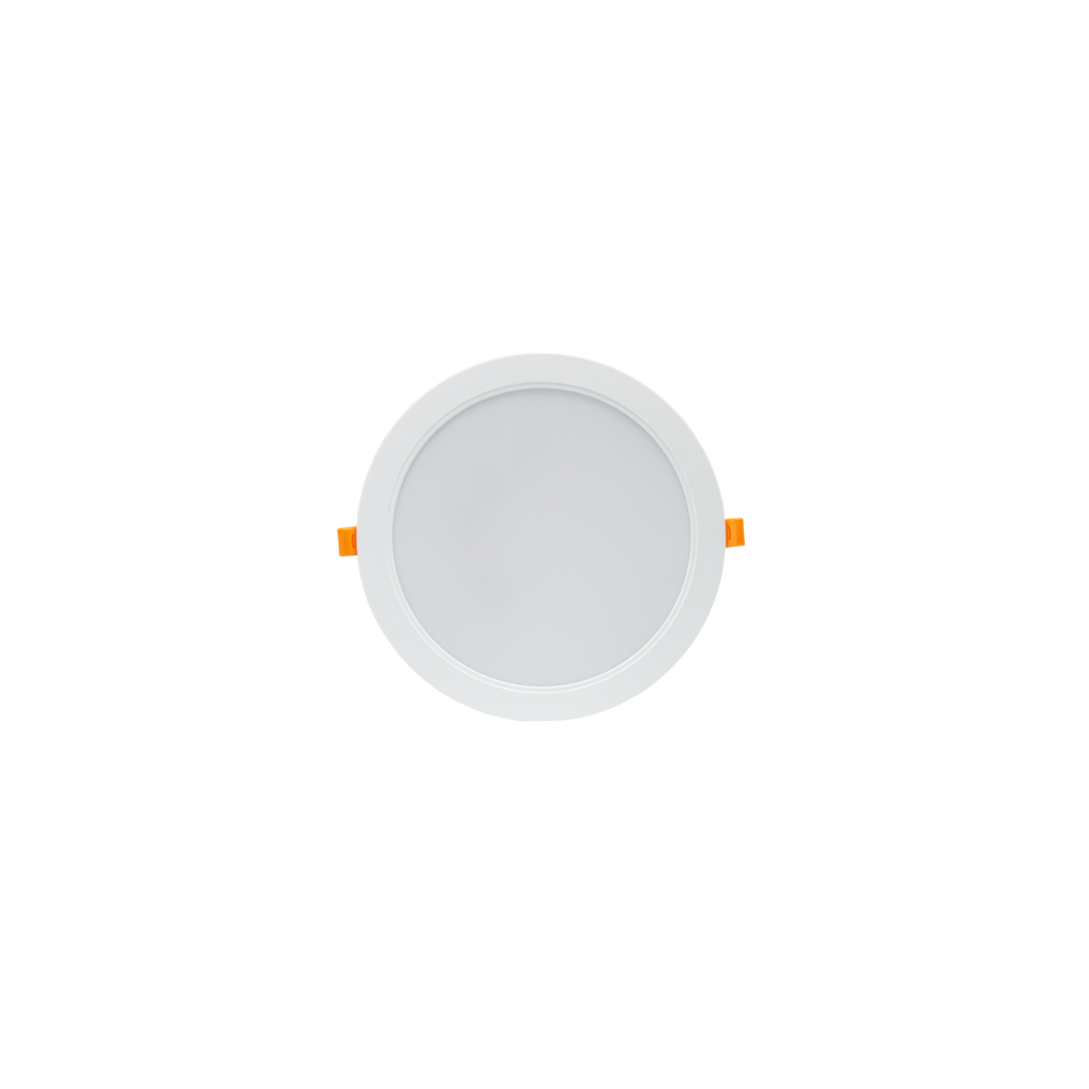 24W Ø22cm LED indbygningspanel - IP54 udendørs, Hul: Ø19,5 cm, Mål: Ø22 cm - Dæmpbar : Ikke dæmpbar, Kulør : Neutral