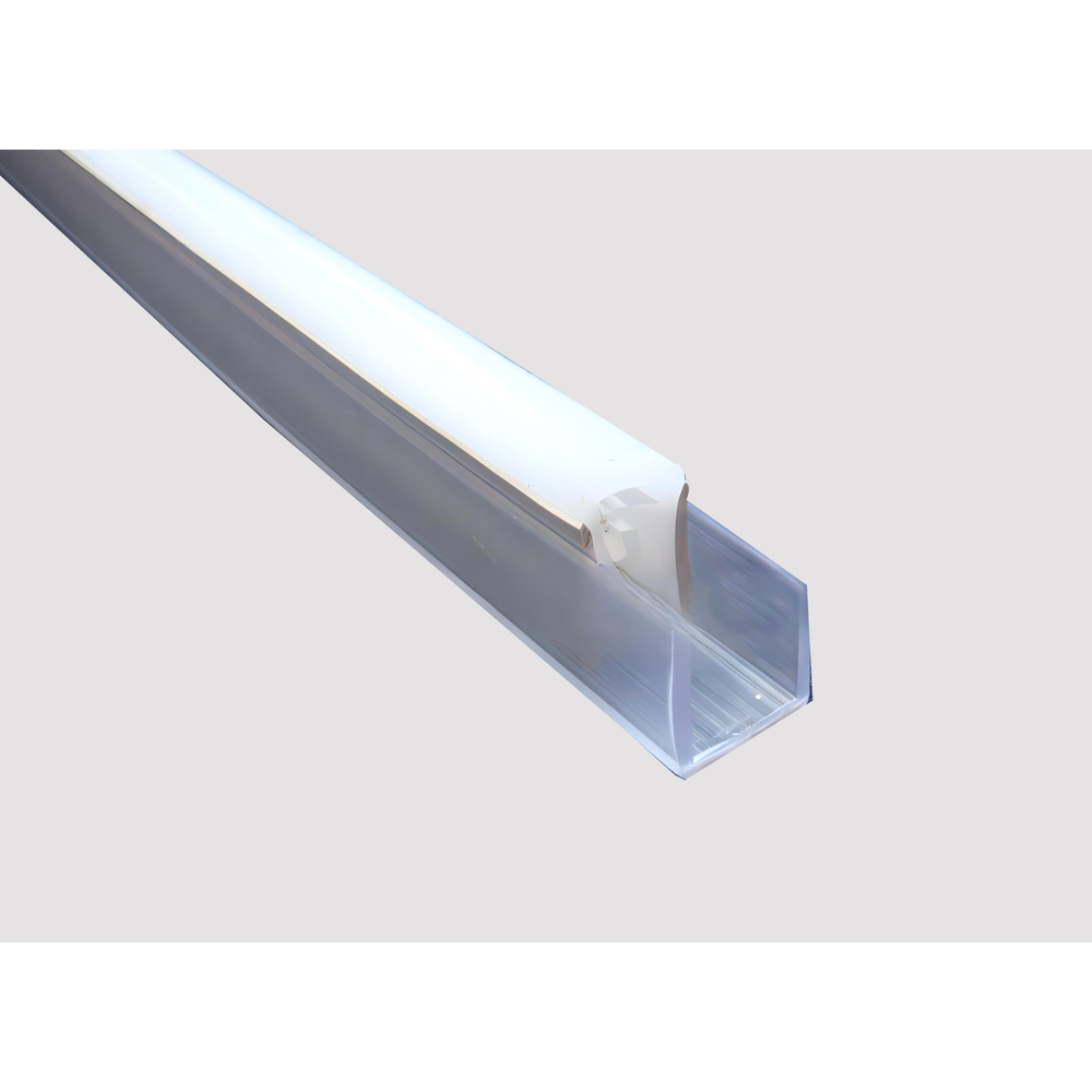 PVC profil 8x16 til LED Neonflex - 1 meter, klar billede