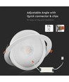 30W Ø22,5cm LED spotlight - Hul: Ø19,5 cm, Mål: Ø22,5 cm, 3,8 cm høj, Samsung LED chip