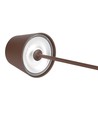 V-Tac opladelig bordlampe, trådløs - Corten, IP54 udendørs bordlampe, touch dæmpbar, model mini