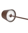 V-Tac opladelig bordlampe, trådløs - Cortenfarvet, IP54 udendørs bordlampe, touch dæmpbar, model mini