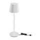 V-Tac opladelig bordlampe, trådløs - Hvid, IP54 udendørs bordlampe, touch dæmpbar, model mini