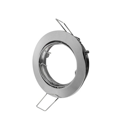 MR16 eller GU10 Downlight kit - Uden lyskilde, Krom, Hul: Ø7,4 cm, Mål: Ø8,2 cm