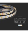 Outlet: V-Tac 14W/m CCT LED strip - 5m, IP20, 120 LED pr. meter, 24V