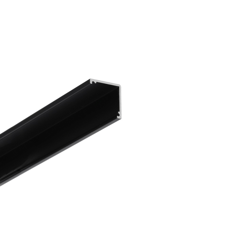 Billede af Hjørne Alu profil i Sort Til LED Strip (CABI12 DUO) 2 Meter