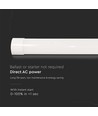 150cm 50W komplet LED armatur - 3 års garanti, 120 lm/w