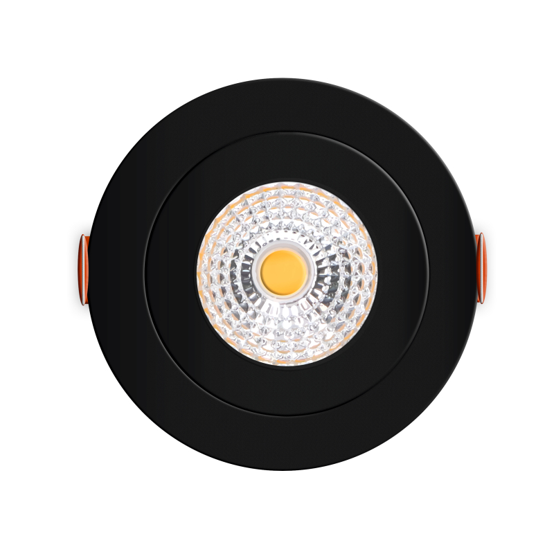 LUX Low LED Indbygningsspot 4,5W i DimTone, Ra95 - Sort