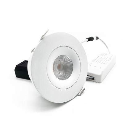 LEDlife 7W Low profile indbygningsspot - Hul: Ø8,3 cm, Mål: Ø10 cm, RA95, CCT, dæmpbar, 230V