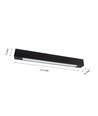 60cm Armatur - Til 1x 60cm LED rør, sort