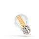 E27 4W LED kronepære - G45, Kultråd, ekstra varm hvid, 1800K