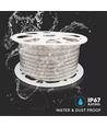 5 m. vandtæt LED strip (Type Z) - 230V, IP67, 120 LED/m, 9W/m, 1200 lumen/m