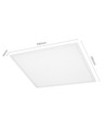 Spectrum 60x60 LED panel - 45W, IP44, RA90, hvid kant