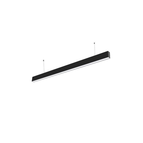 LEDlife 40W LED lysskinne, loftlampe til kontor - Sort, 100 lm/W, 120 cm, inkl. wireophæng