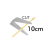 CUT10 LED Strip Til 230V i 3000K, 10W/m, Dim, IP67 - 50 Meter