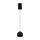 V-Tac LED lampe - Flot loftlampe, Ø12, sort, inkl. ophæng