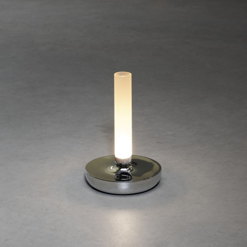 Biarritz Opladelig LED Bordlampe M/Dæmp i Sølv - Konstsmide
