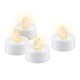 4-pak LED fyrfadslys med timer - Batteri, timerfunktion