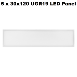 5 x E5 UGR19 LED Panel...