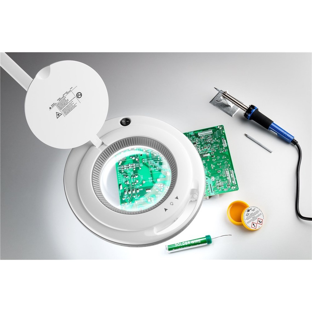LED luplampe m/klemme x1.75 9W - Hvid billede