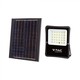 20W Solcelle projektør LED - IP65, Sort, inkl. solcelle, fjernbetjening