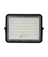 15W Solcelle projektør LED - IP65, Sort, inkl. solcelle, fjernbetjening, indbygget batteri