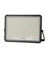 30W Solcelle projektør LED - IP65, Sort, inkl. solcelle, fjernbetjening, indbygget batteri