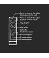 30W Solcelle projektør LED - IP65, Sort, inkl. solcelle, fjernbetjening, indbygget batteri