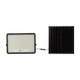 30W Solcelle projektør LED - IP65, Sort, inkl. solcelle, fjernbetjening, indbygget batteri