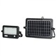 10W LED Solcelle projektør - IP65, Sort, inkl. solcelle, sensor