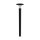 V-Tac 15W Solcelle havelampe LED - Sort, Ø25.7 cm, solcelle, sensor, IP65