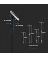 2 stk. Solcelle havelampe LED - 3W, Justerbar, Ø14.8 cm, IP65