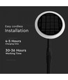 2 stk. Solcelle havelampe LED - 3W, Justerbar, Ø14.8 cm, IP65