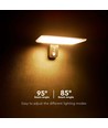 15W Solcelle væglampe LED - IP65, sort, sensor