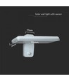 15W Solcelle væglampe LED - IP65, Hvid, sensor
