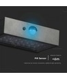 3W Solcelle væglampe LED - IP65, sort, sensor