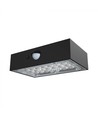 3W Solcelle væglampe LED - IP65, sort, sensor