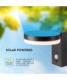 5.5W Solcelle væglampe LED - IP54, sensor