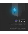 5.5W Solcelle væglampe LED - IP54, sensor