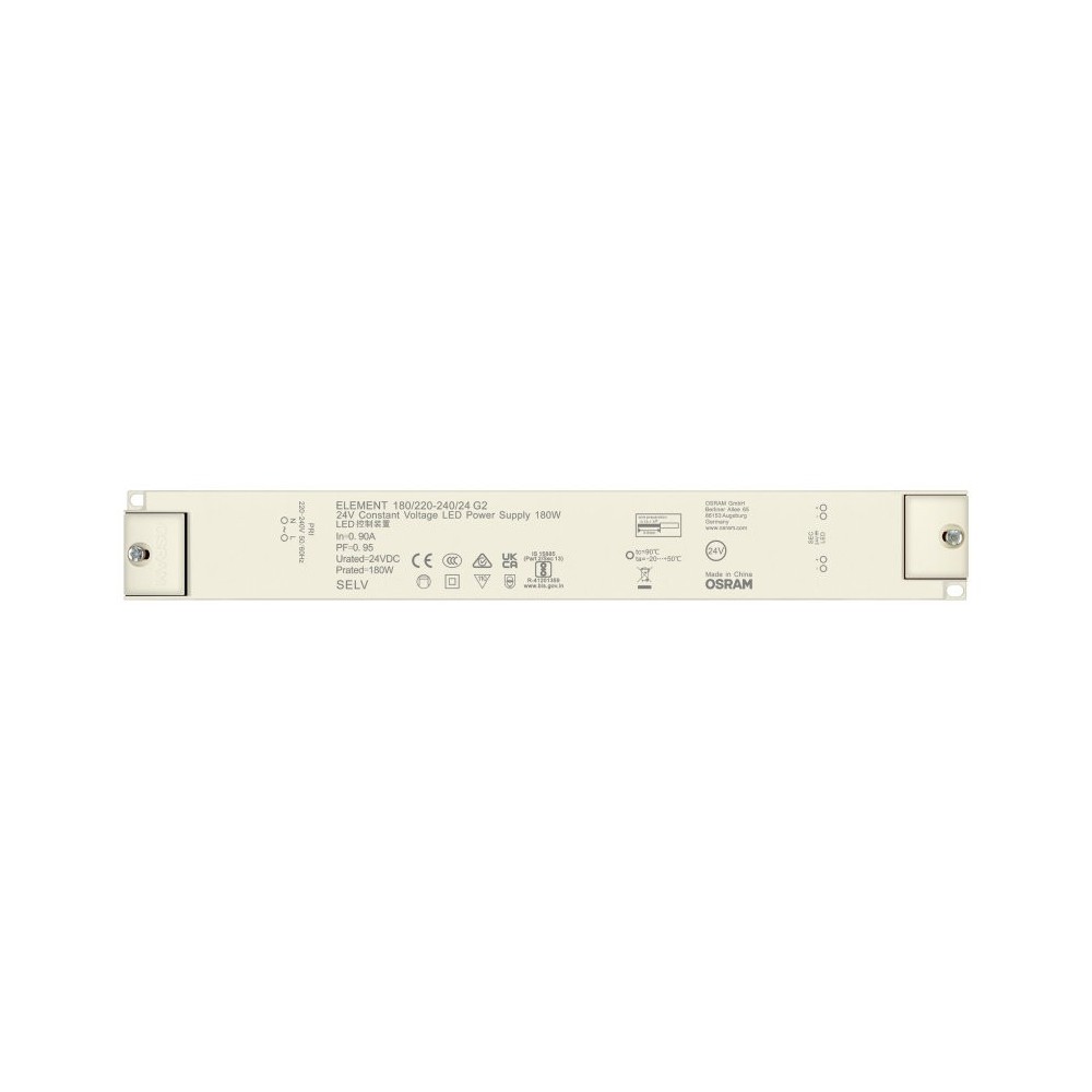 Osram 180W strømforsyning - 24V DC, 7,5A, IP20 indendørs