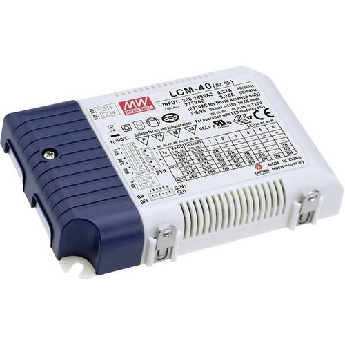 Outlet: Meanwell 25W dæmpbar LCM-25DA2 LED driver - Med Dali interface + push dim, passer til vores 29W LED paneler